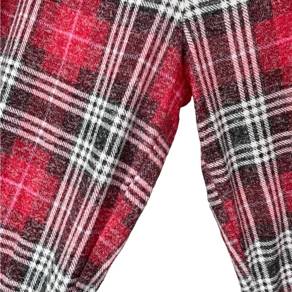 Christmas VS PINK red plaid pajamas with rose gold spell out logo size small - Picture 13 of 14